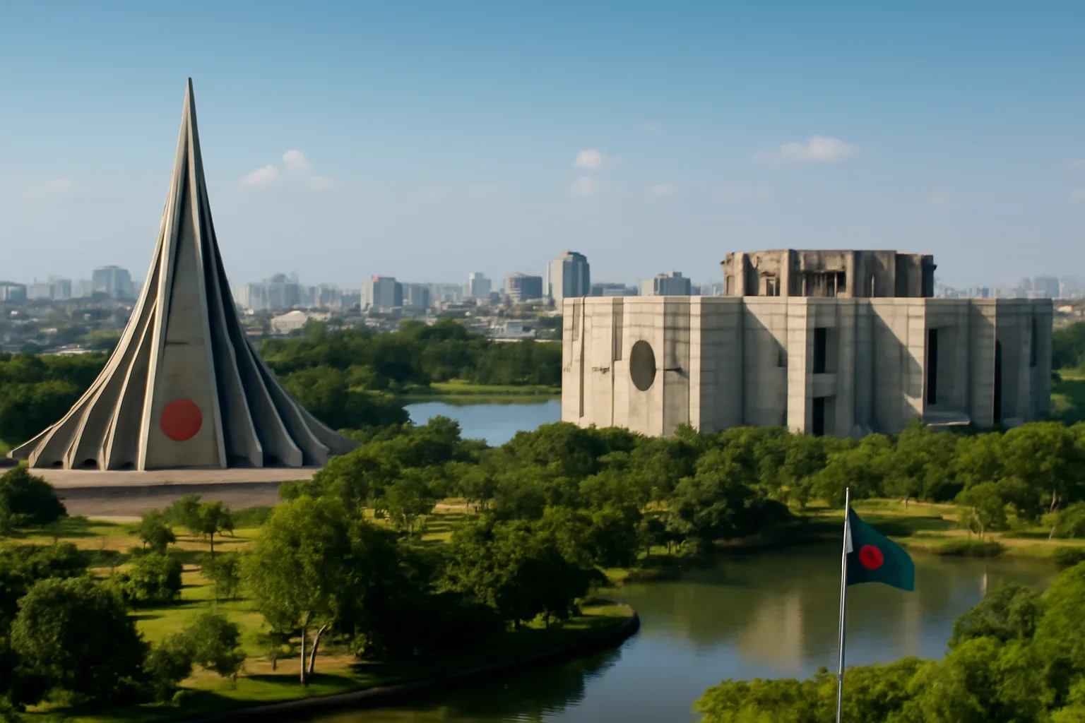 Dhaka cityscape representing Bangladesh civic and national life