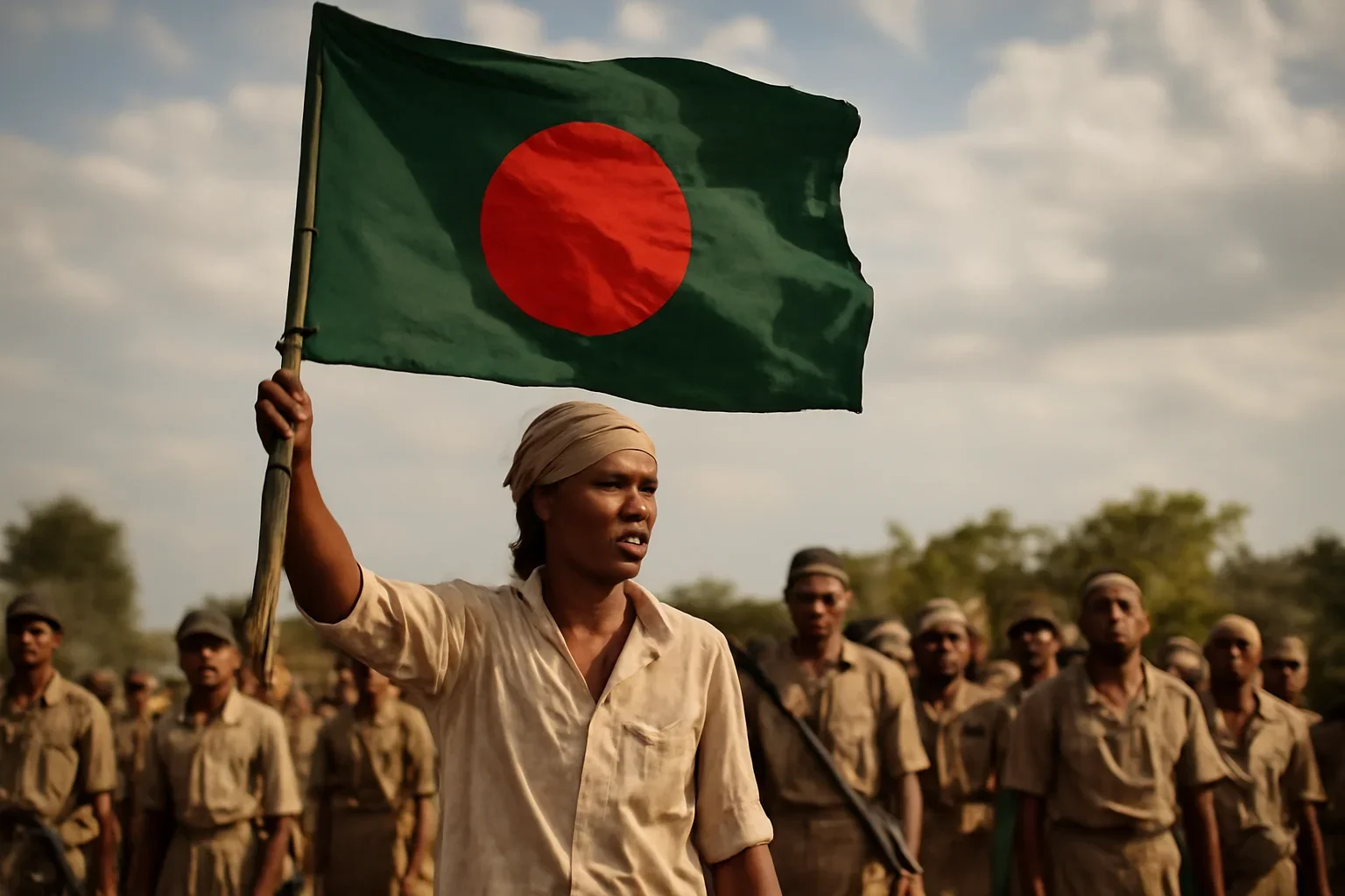 Memorial-style image reflecting Bangladesh liberation war memory