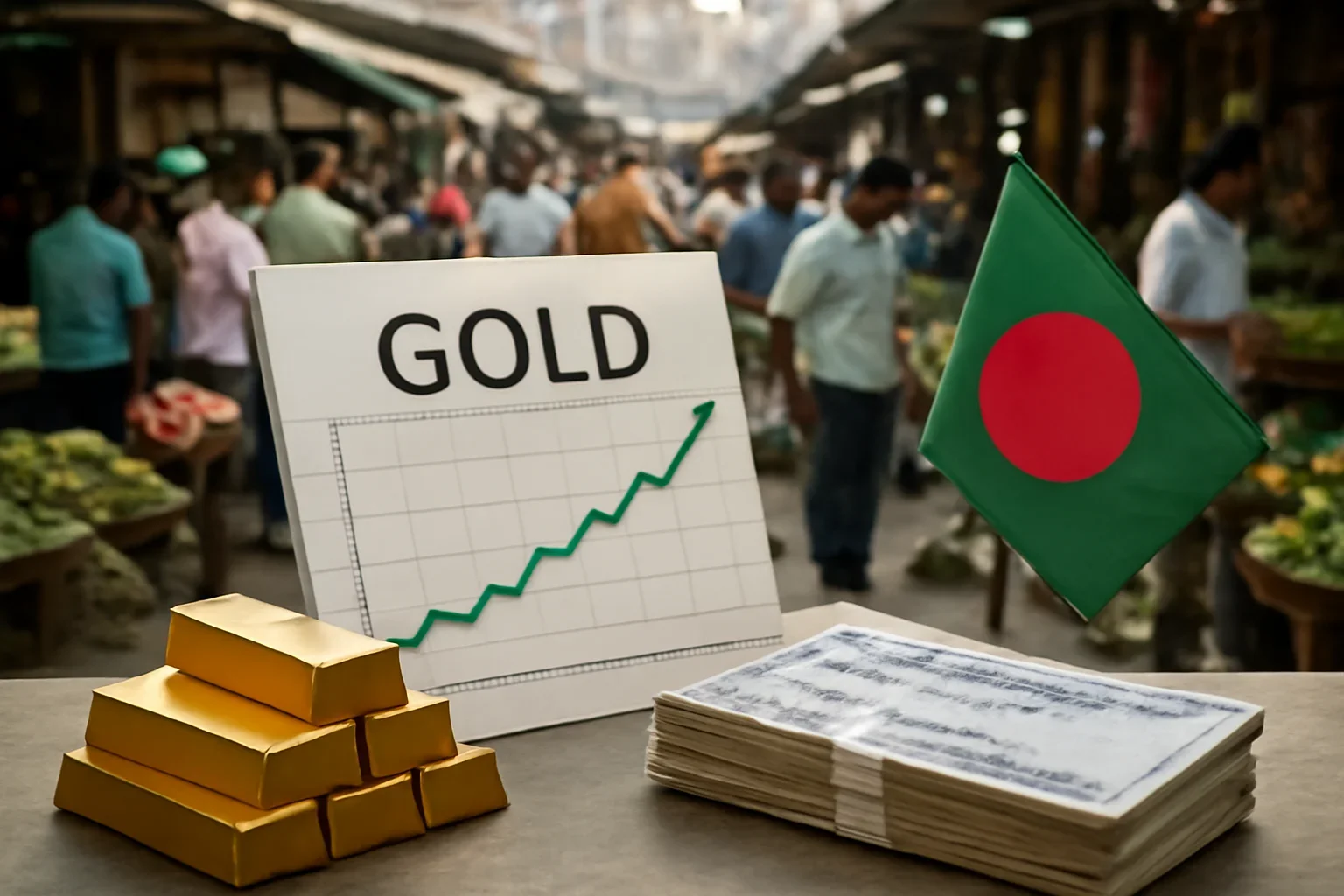 Gold jewellery and market context related to Bangladesh gold prices